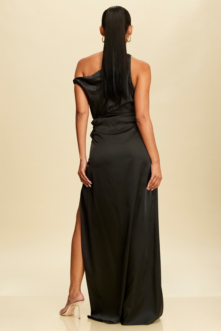 SATIN MAXI DRESS