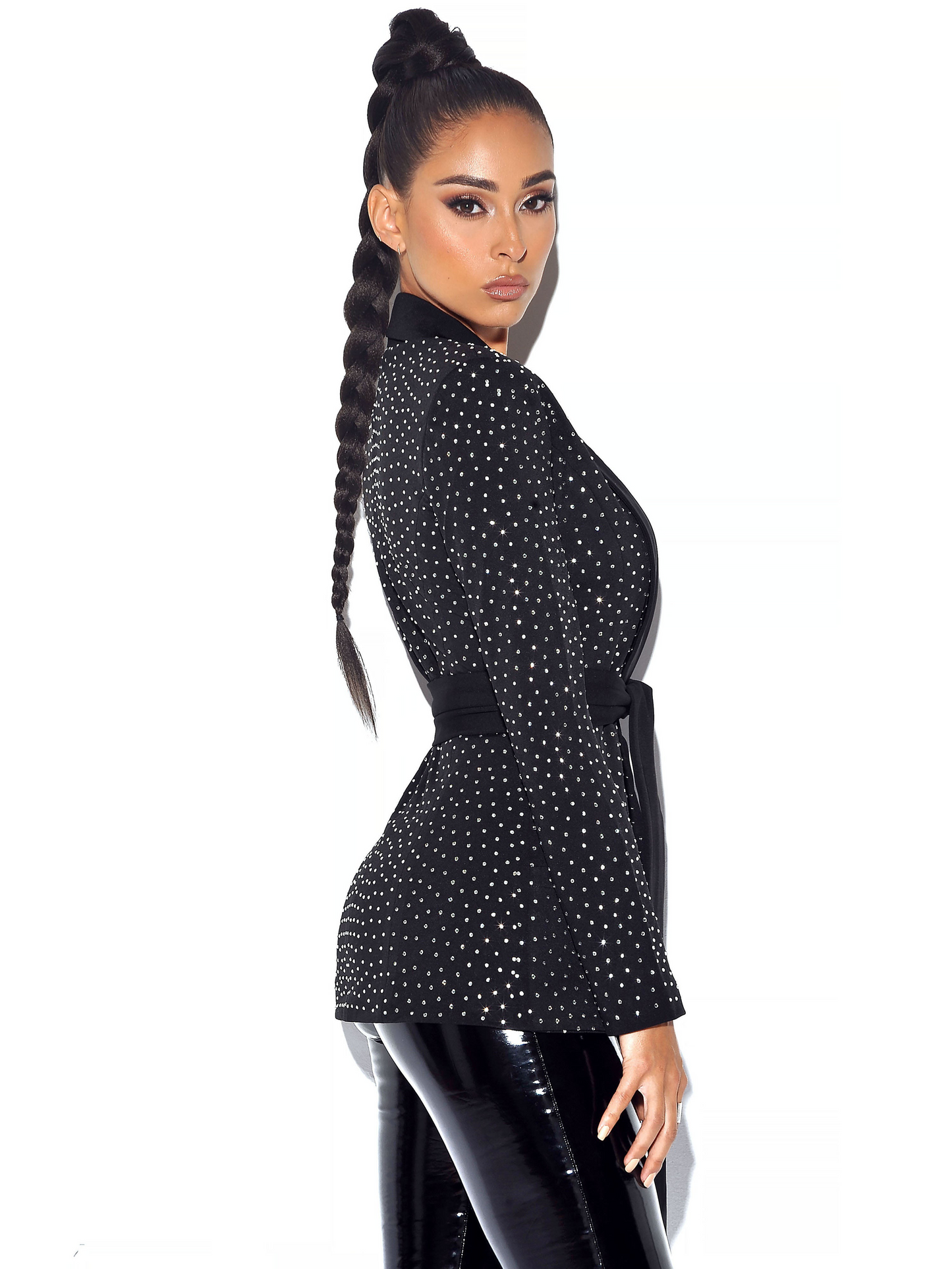 CRYSTAL BLACK BLAZER