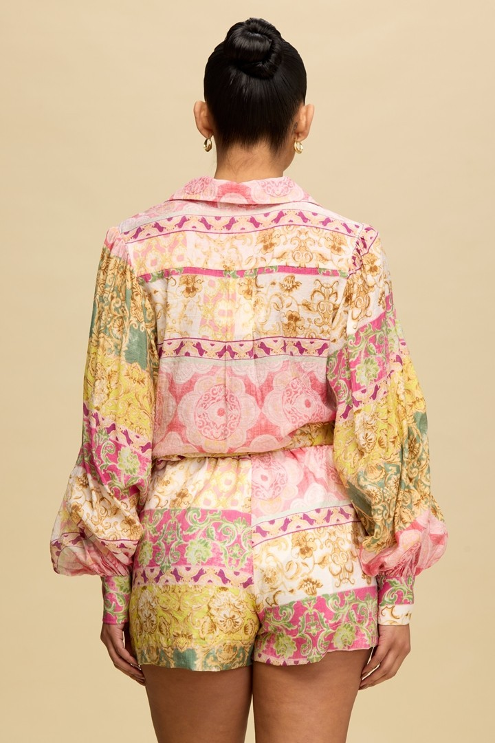 PRINTED SHORT SET
