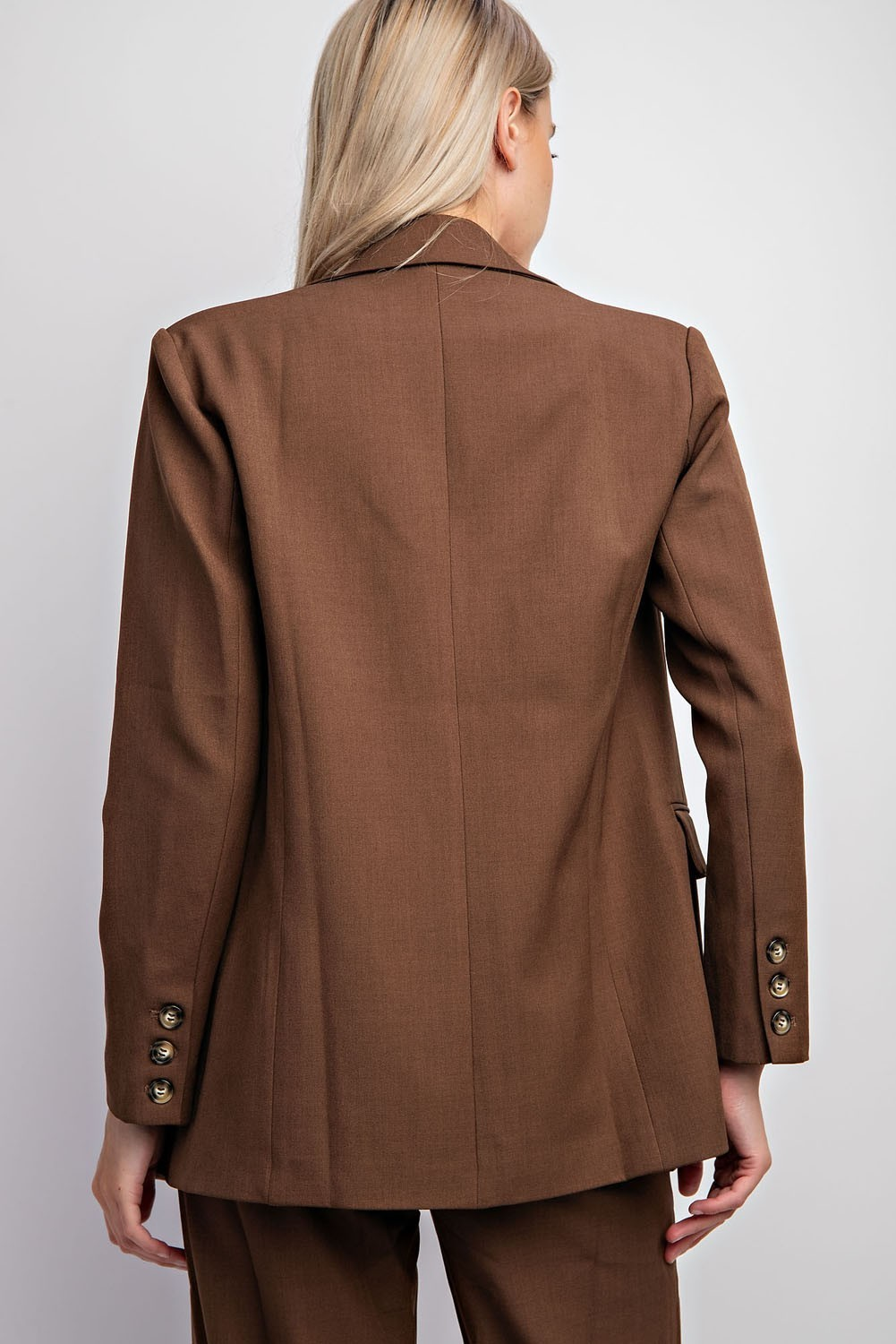 BLAZER TWO BUTTONS - BROWN