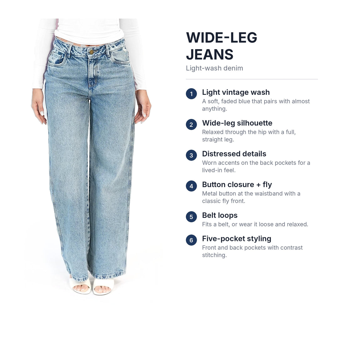 SUNLIGHT WIDE-LEG JEANS