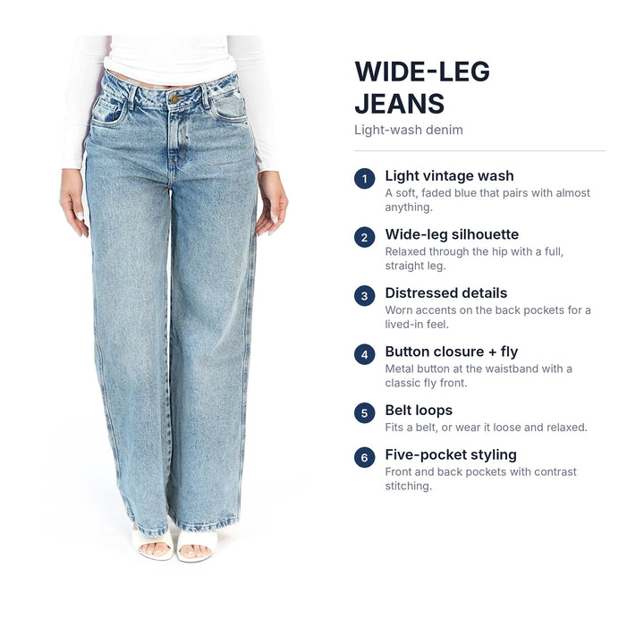 SUNLIGHT WIDE-LEG JEANS