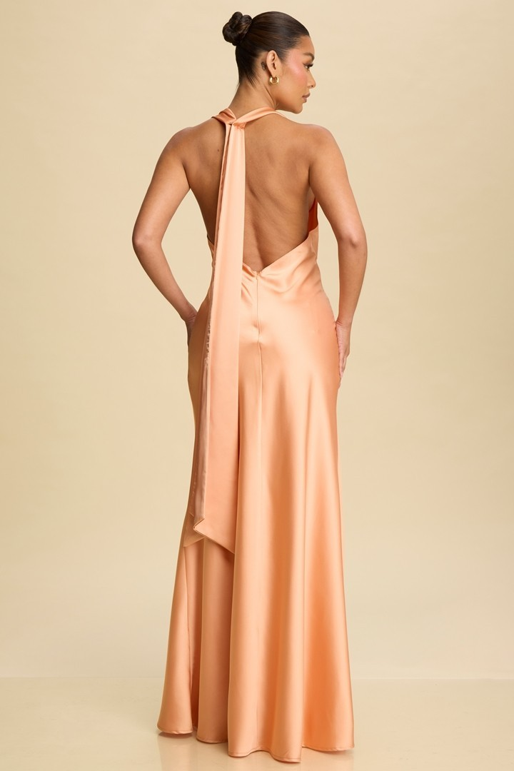 LUMINA HALTER MAXI DRESS