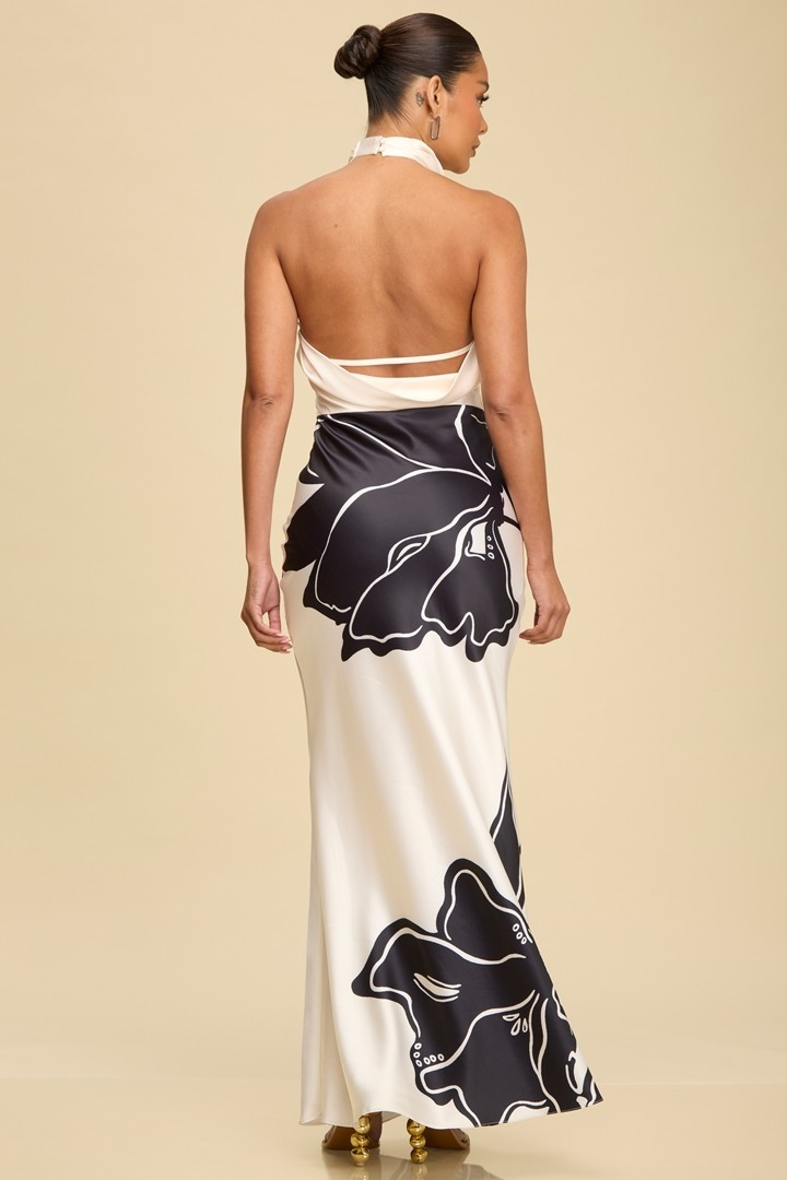 ROSELLE COWL MAXI DRESS