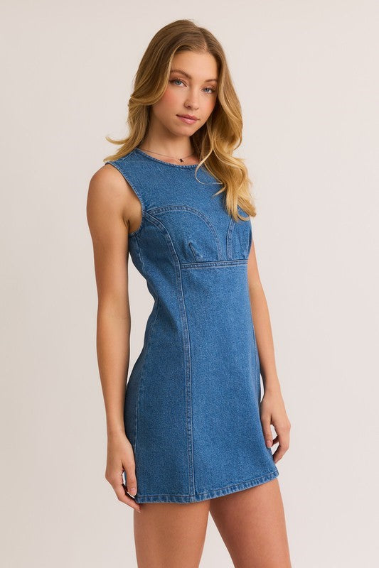 MINI DRESS DENIM