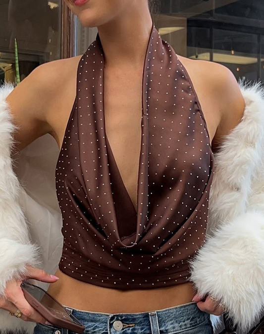 MOONLIT HALTER TOP