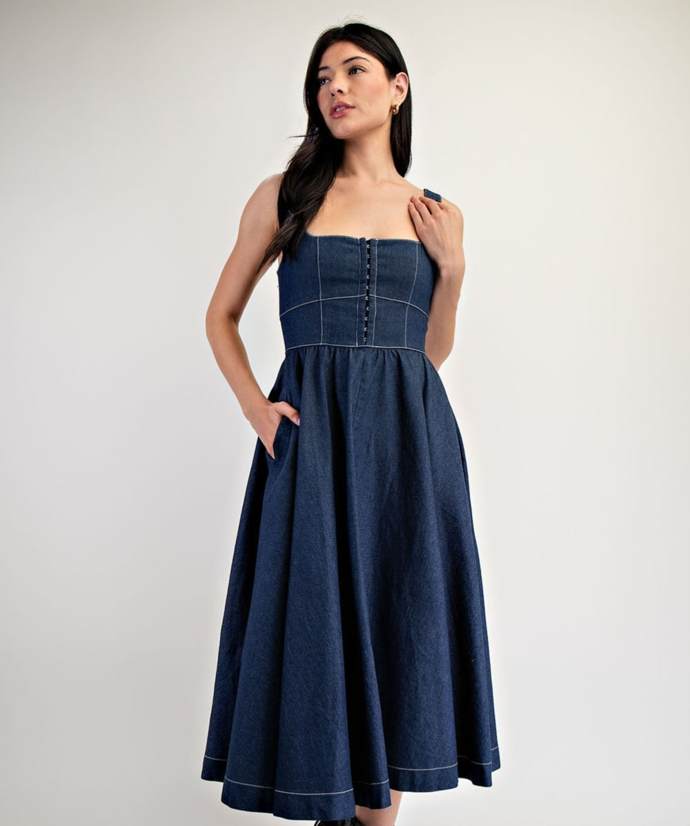 MODERN MUSE DENIM DRESS