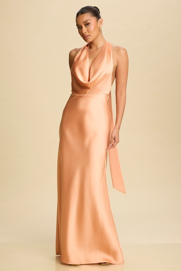 LUMINA HALTER MAXI DRESS