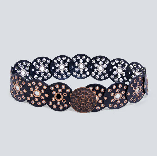 LEATHER BELT FOR WOMEN TEXAN ROSE GOLD