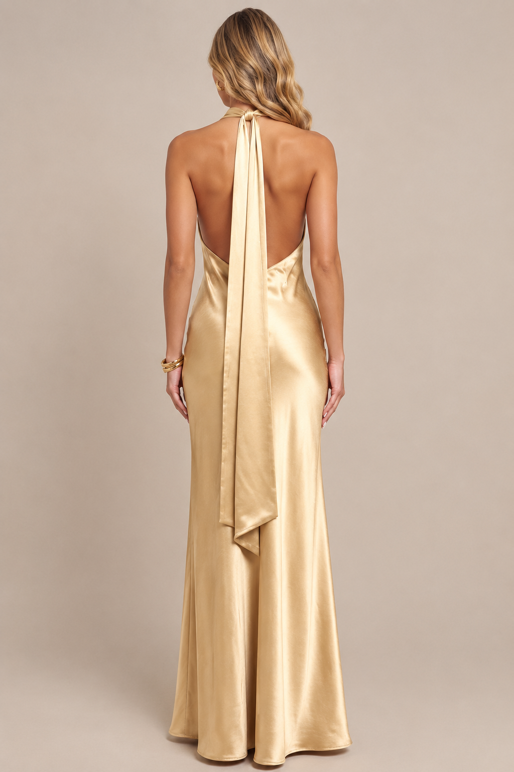 LUMINA HALTER MAXI DRESS