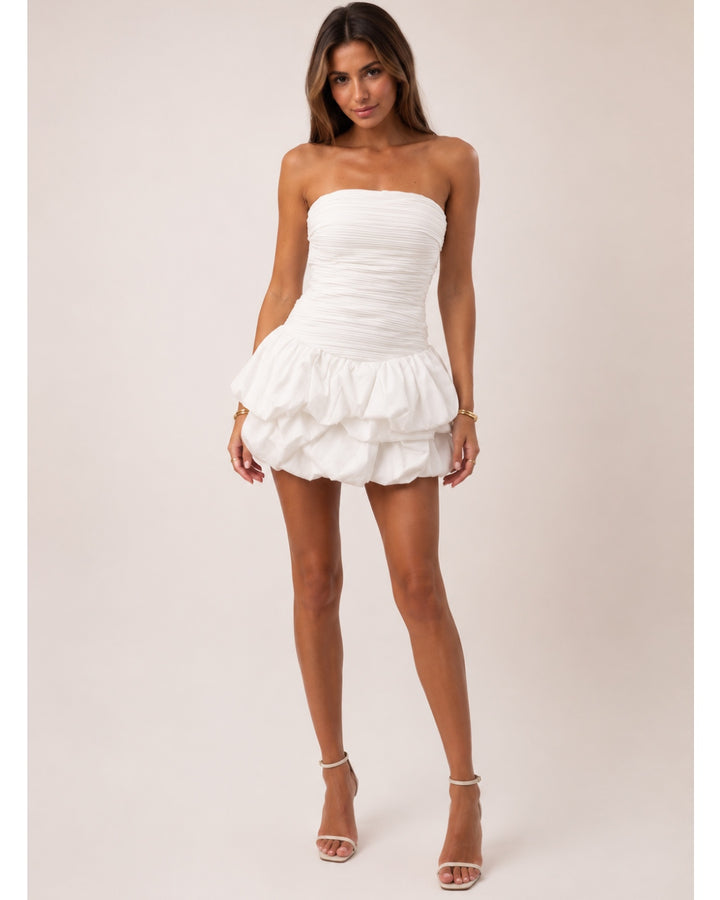 THE RUCHED BUBBLE DRESS