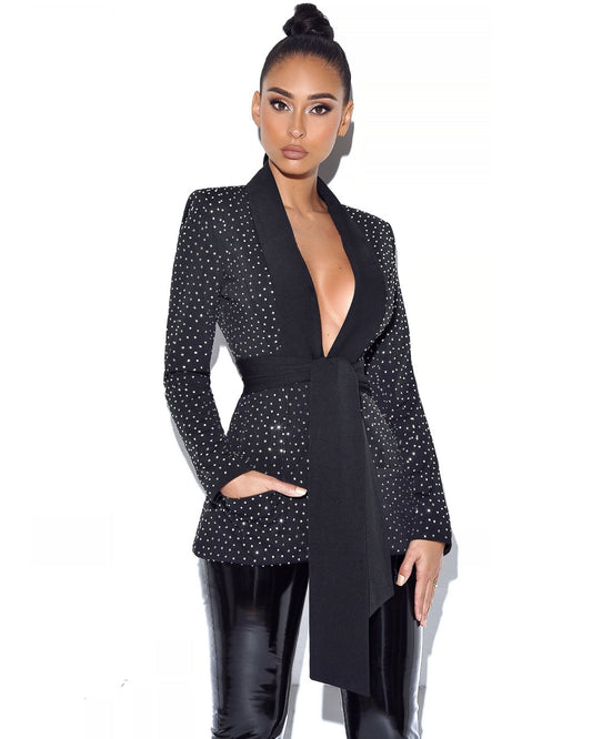 CRYSTAL BLACK BLAZER