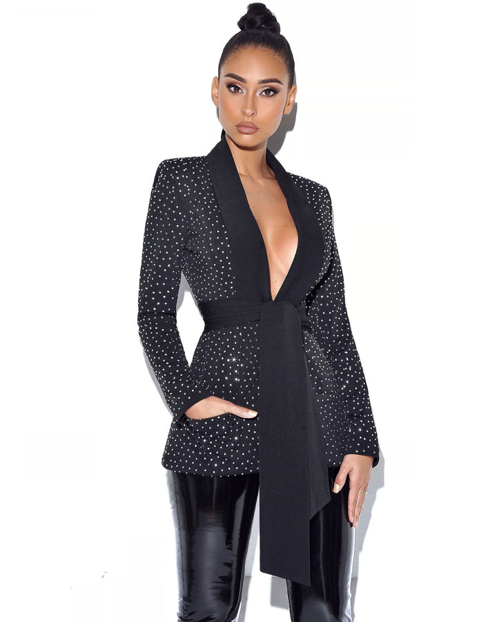 CRYSTAL BLACK BLAZER