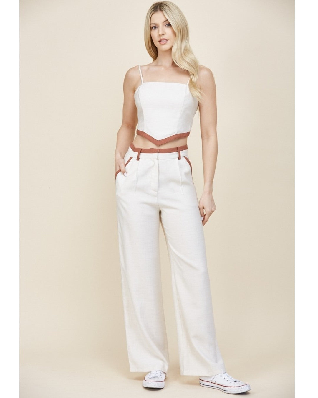 LINEN PANTS AND TOP SET