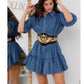 INDIGO CHARM DENIM DRESS