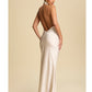 MAXI DRESS SATIN OPEN BACK