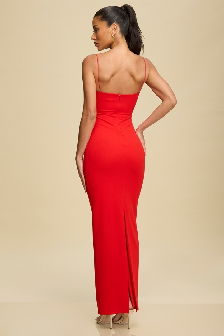 CRIMSON ELEGANCE DRESS