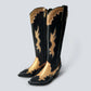 COACHELLA TEXAN BOOT BLACK GOLD