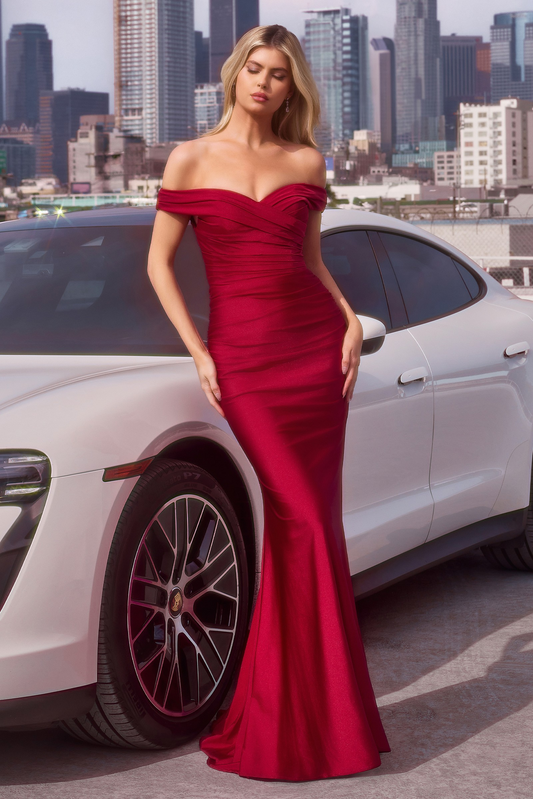 BURGUNDY MUSE DRESS