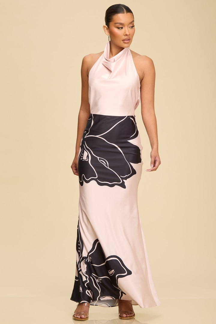 ROSELLE COWL MAXI DRESS