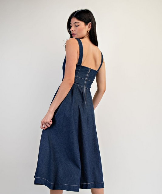 MODERN MUSE DENIM DRESS