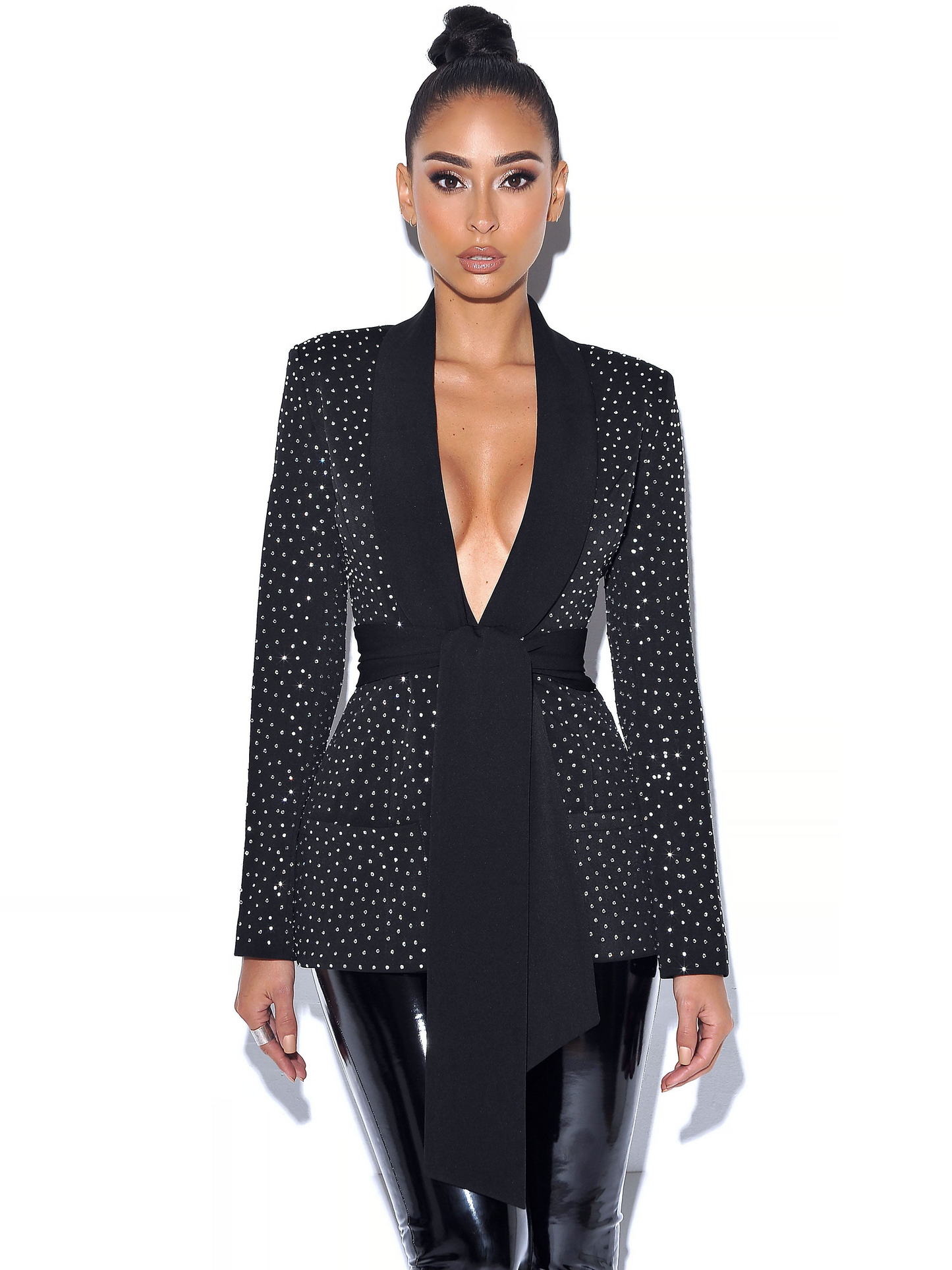 CRYSTAL BLACK BLAZER