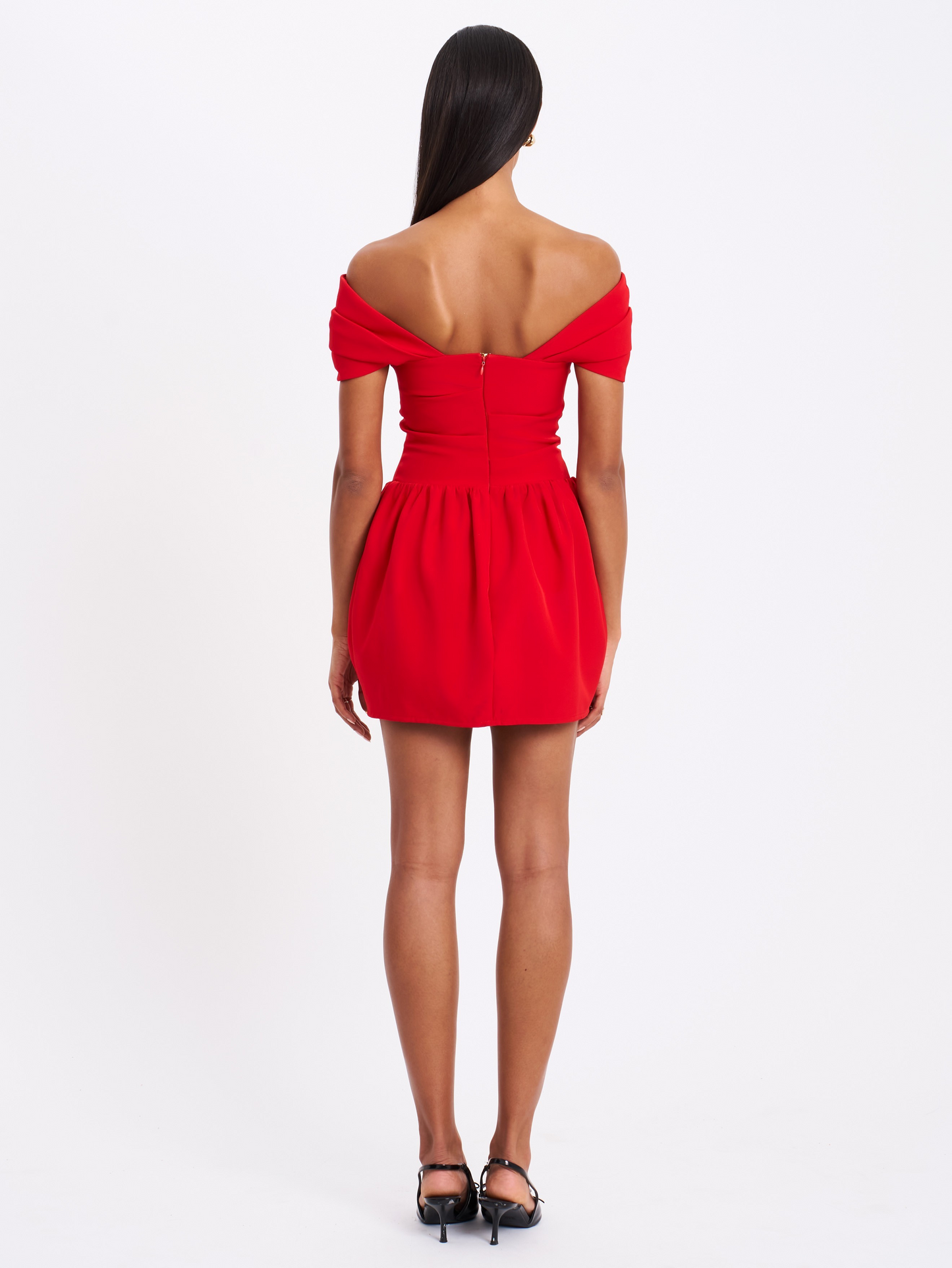 CRIMSON ALLURE MINI DRESS