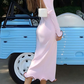 MAXI DRESS LARED HEM