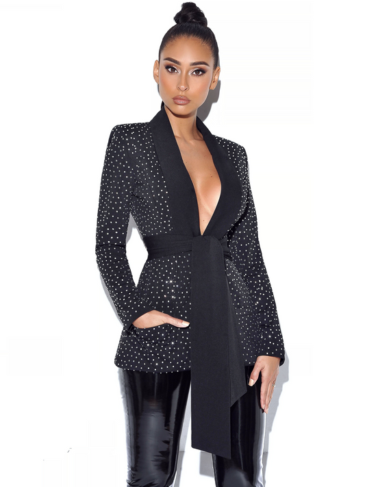 CRYSTAL BLACK BLAZER