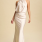 MAXI DRESS SATIN OPEN BACK