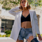 WHITE OVERSIZED BLAZER