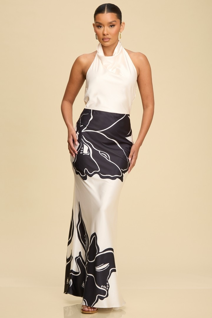 ROSELLE COWL MAXI DRESS